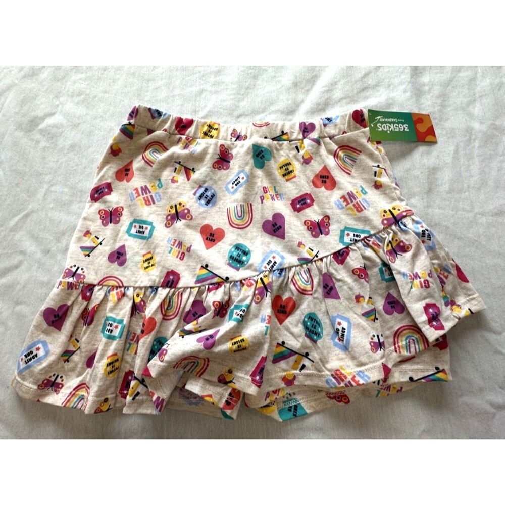 NWT 365 KIDS GIRLS SKIRT SKORT WITH BUILT SHORTS SIZE 10